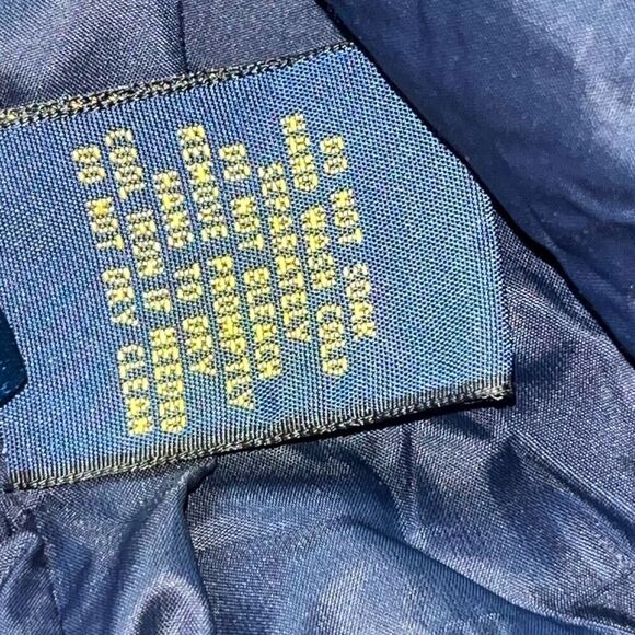 POLO Ralph Lauren Navy Blue Quilted Vest Brown Corduroy Collar Women’s XXL - Picture 14 of 15